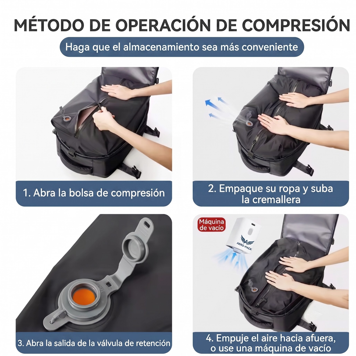 Mochila de Compresión al Vacío